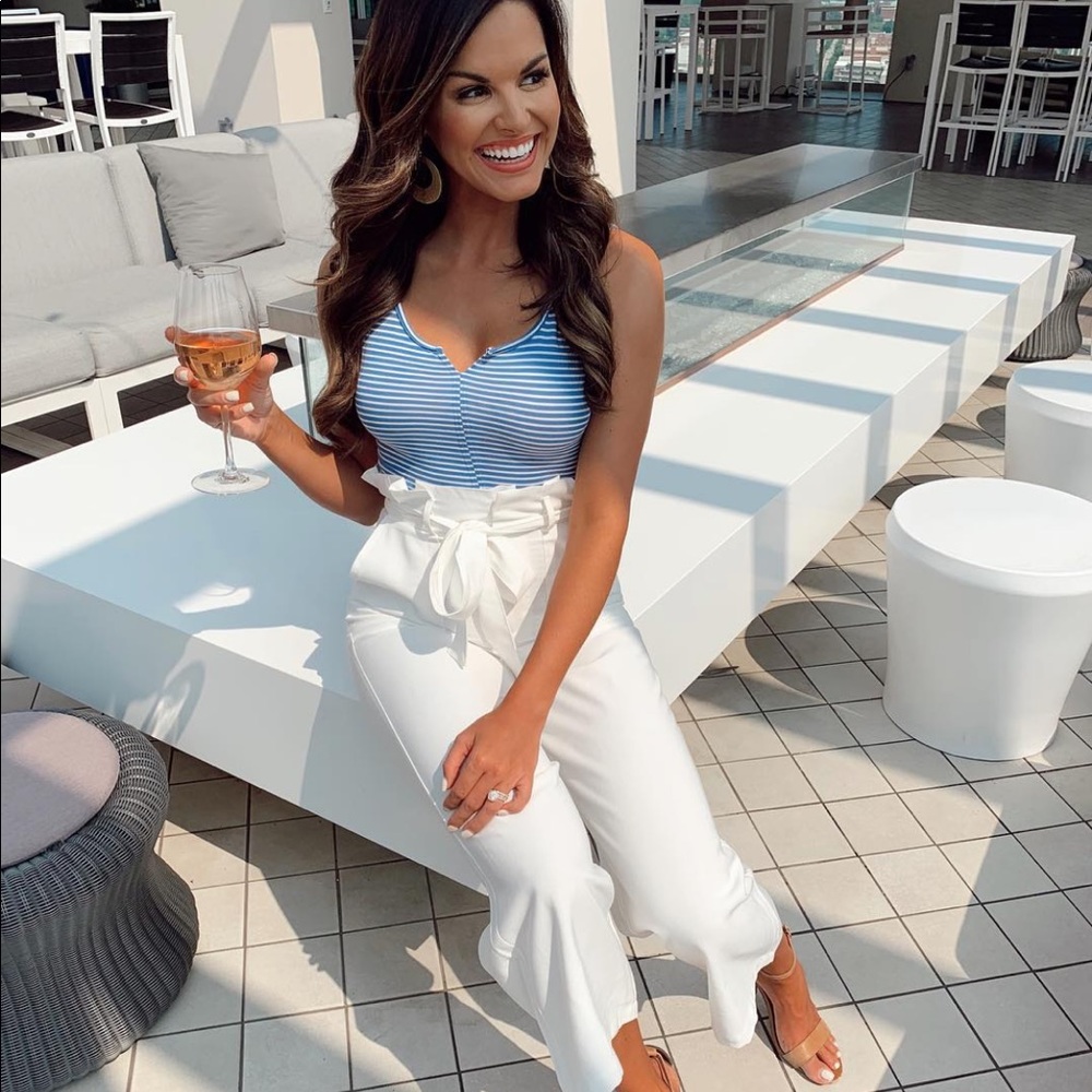 Vestique striped bodysuit